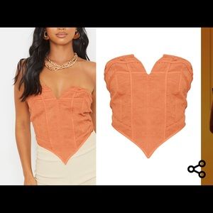 Pretty Little Thing corset top- new with tags